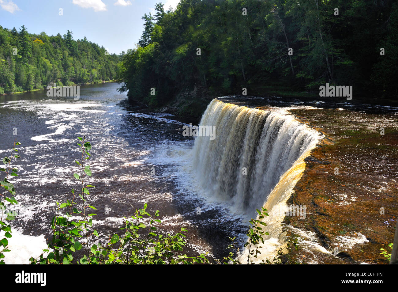 La région de Tahquamenon Falls au Michigan Banque D'Images