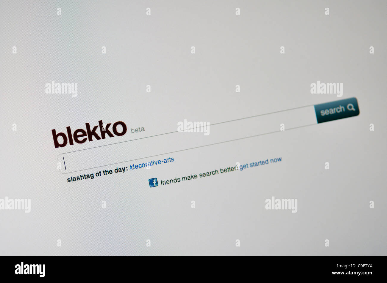 Site web Moteur de recherche Blekko Banque D'Images