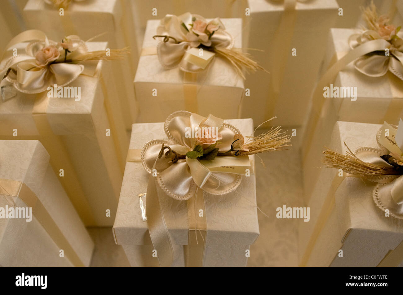 Cadeaux de mariage de Banque D'Images