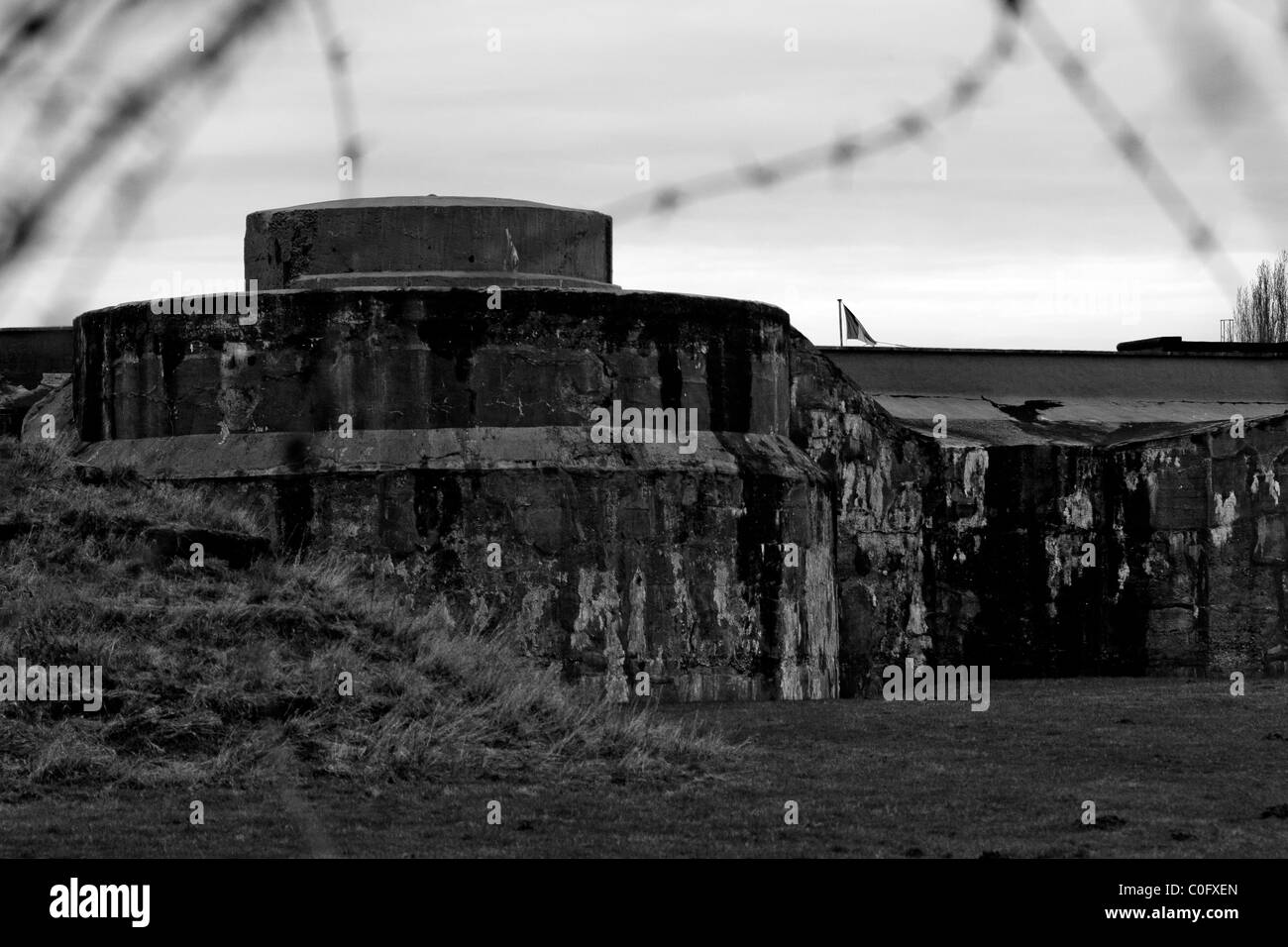 Fort Breendonk, un ancien camp de concentration Nazi en Belgique. Banque D'Images