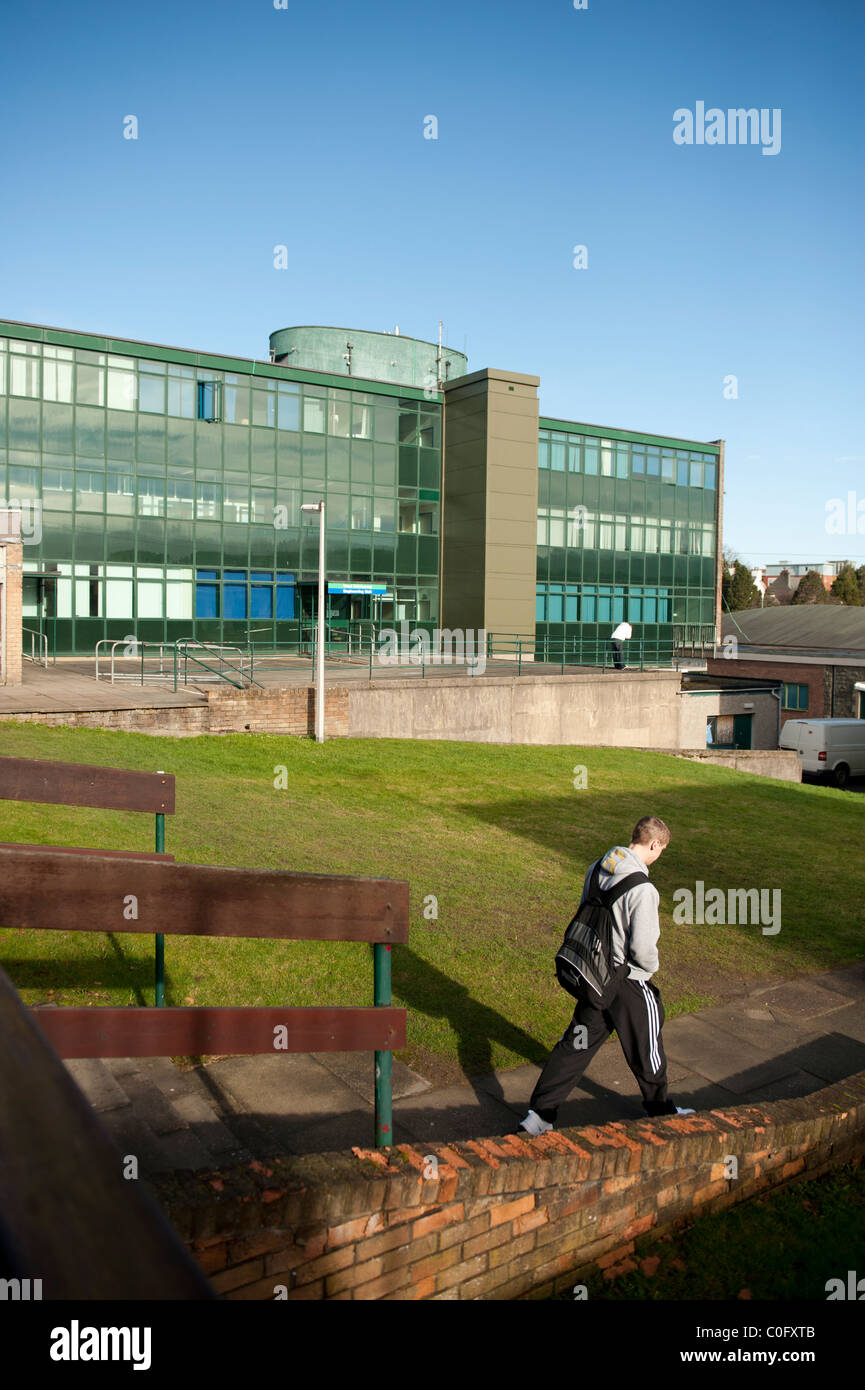 Le campus de Coleg Menai, College of further education, Bangor, Gwynedd. Pays de Galles UK Banque D'Images