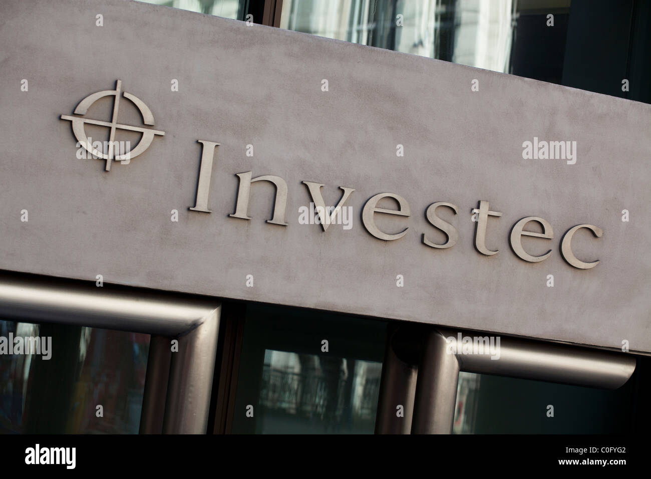 Au siège de l'Investec Londres 2 Gresham Street London, UK. Banque D'Images