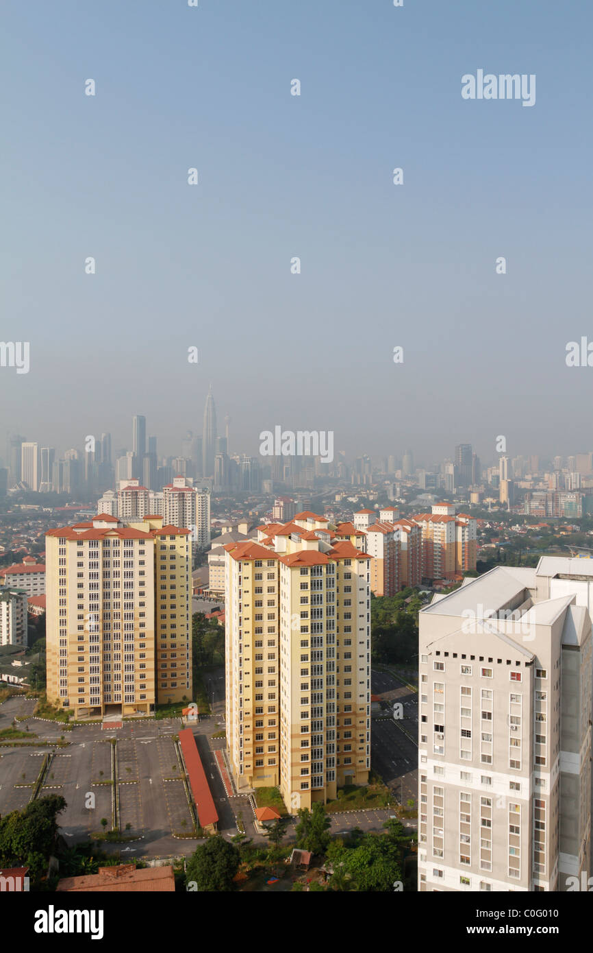 Les tours d'appartement à Kuala Lumpur, Malaisie. Banque D'Images