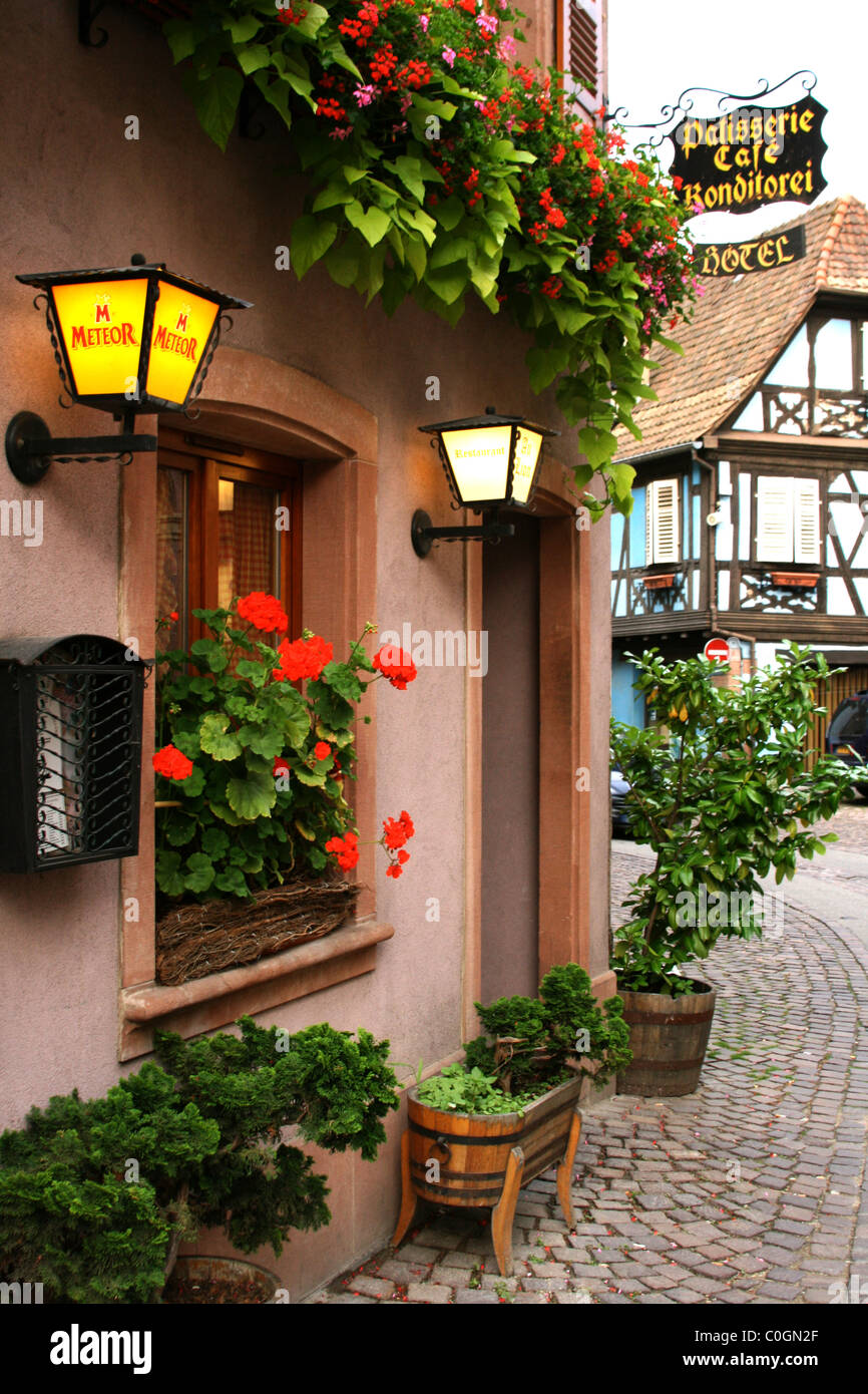 L'architecture traditionnelle en Alsace, France Banque D'Images L'architecture traditionnelle en Alsace, France Banque D'Images