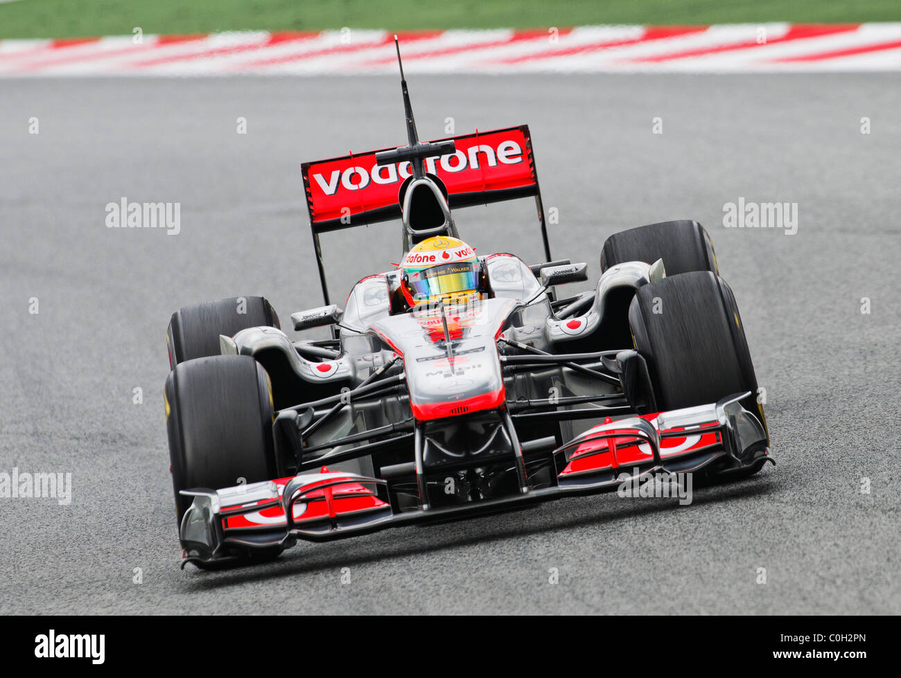Lewis Hamilton (GBR) McLaren MP4-26 dans la voiture de course de Formule Un en février 2011 Banque D'Images