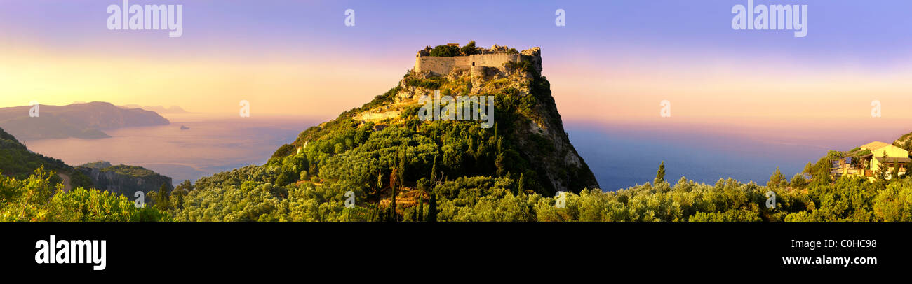 Angelos Comnène Angelokastro, [ ] château château byzantin, île Ionienne de Corfou, Grèce Banque D'Images