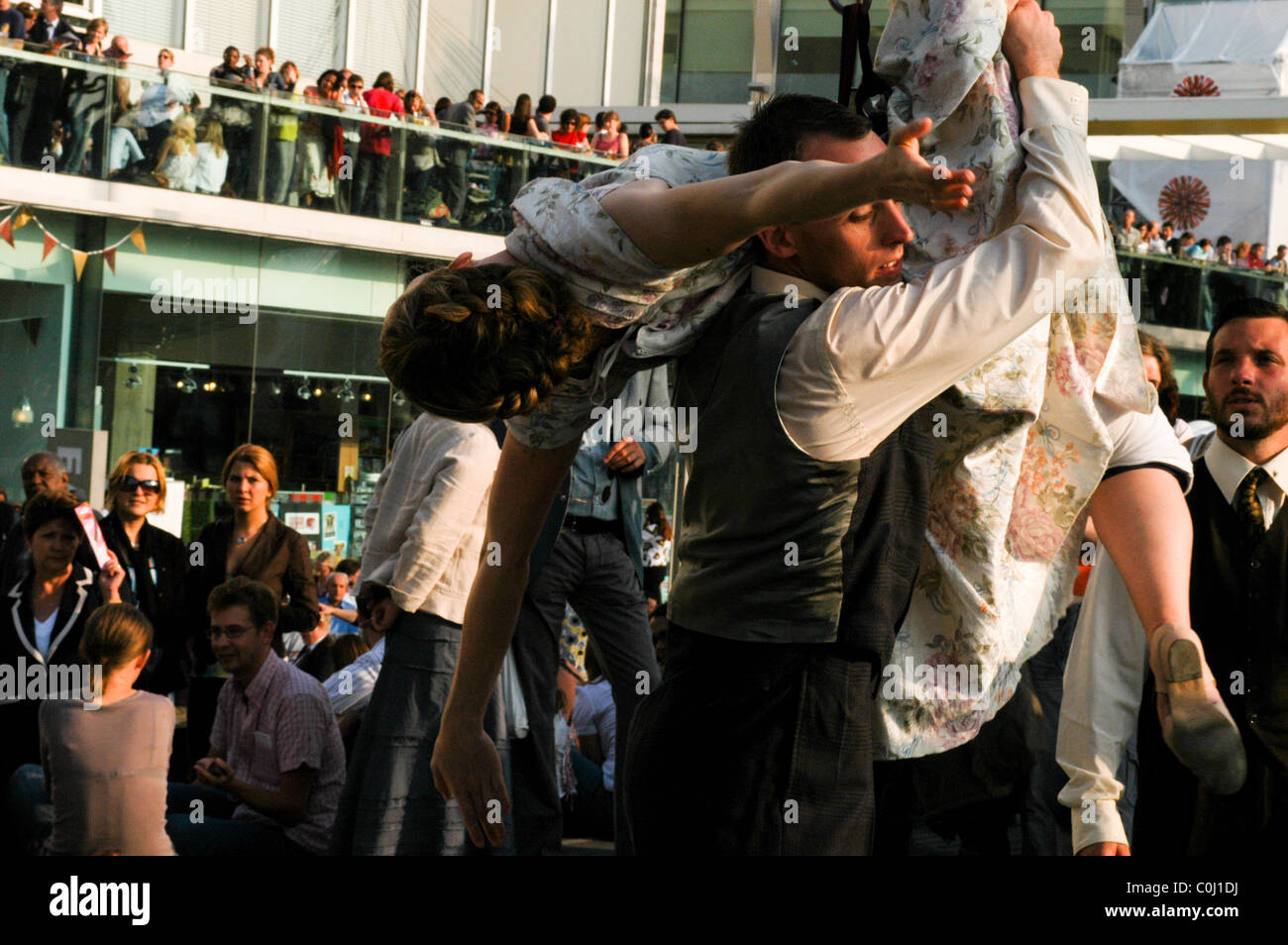 Southbank, Londres performance Banque D'Images