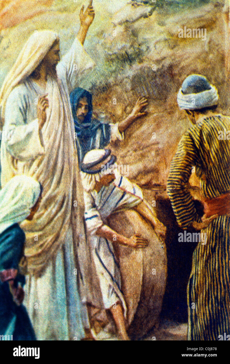 Histoire de la Bible Tombeau vide Jésus-Christ et la Résurrection Banque D'Images