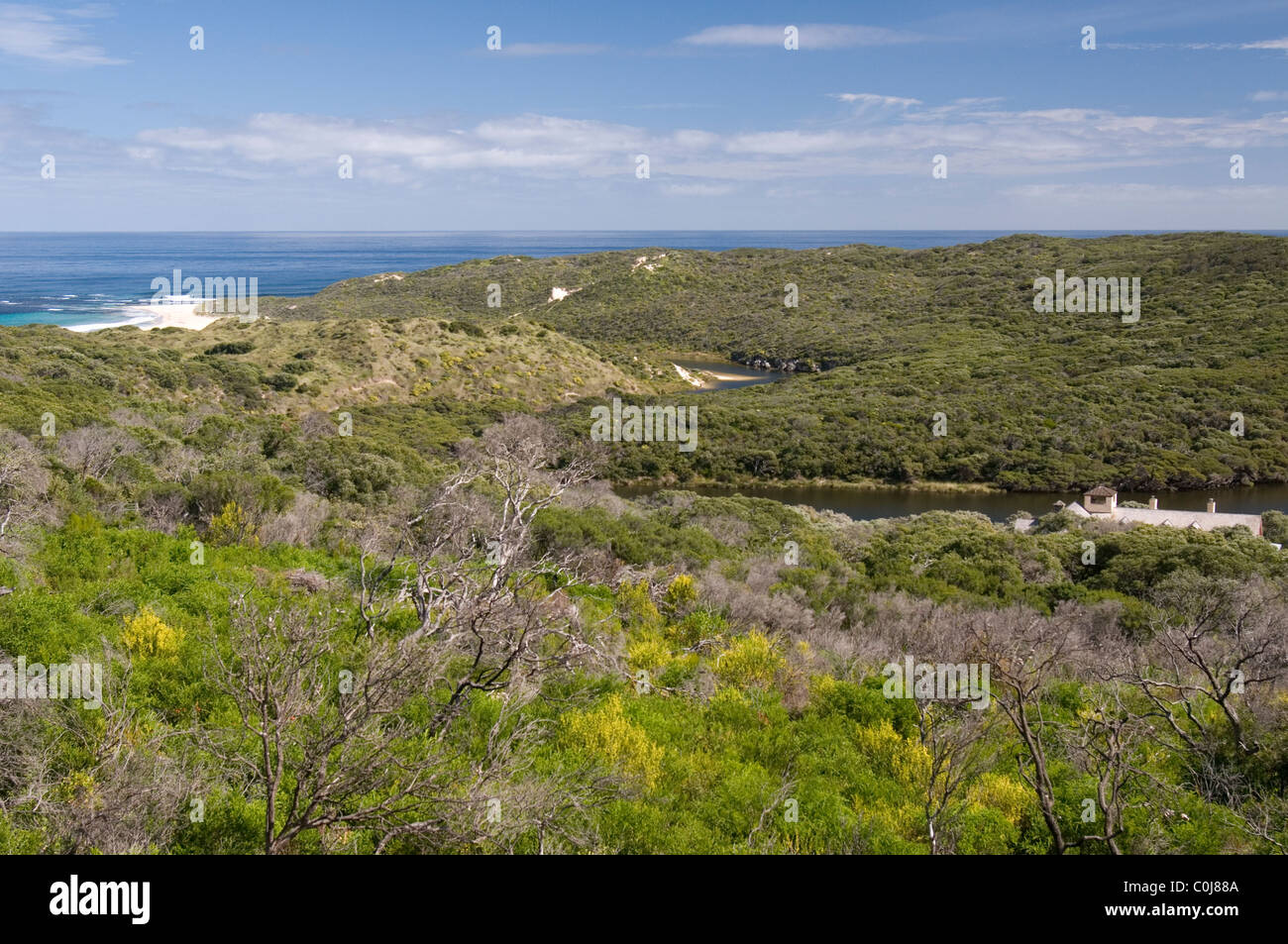Embouchure de la Margaret River, dans le sud-ouest de l'Australie Occidentale Banque D'Images