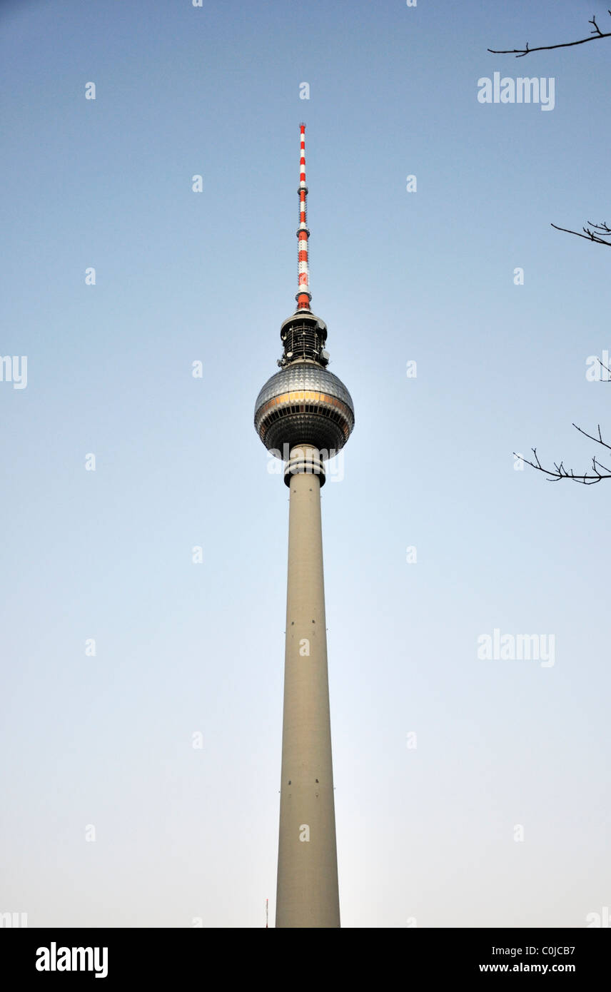 Voir à Fernsehturm Berlin Allemagne Banque D'Images