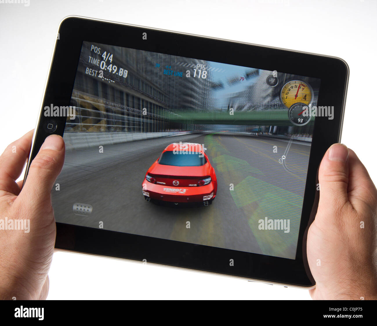Need for Speed Shift sur Apple iPad 64 Go Banque D'Images