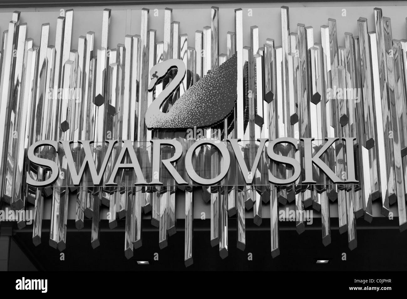 Des cristaux Swarovski Shop/London England Banque D'Images