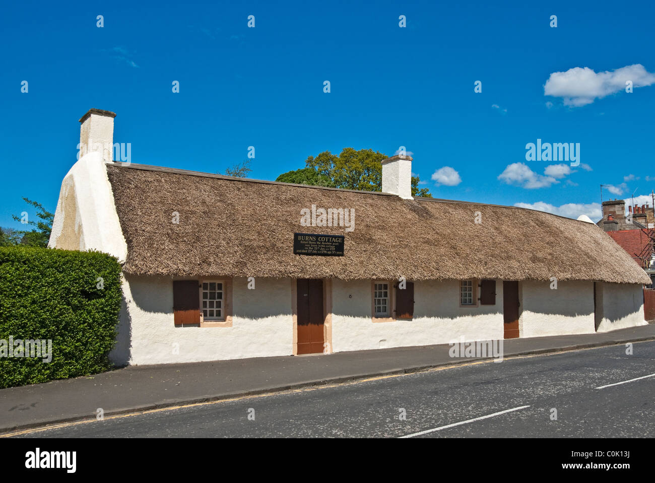Robert Burns Cottage en Alloway Ayrshire en Écosse Banque D'Images