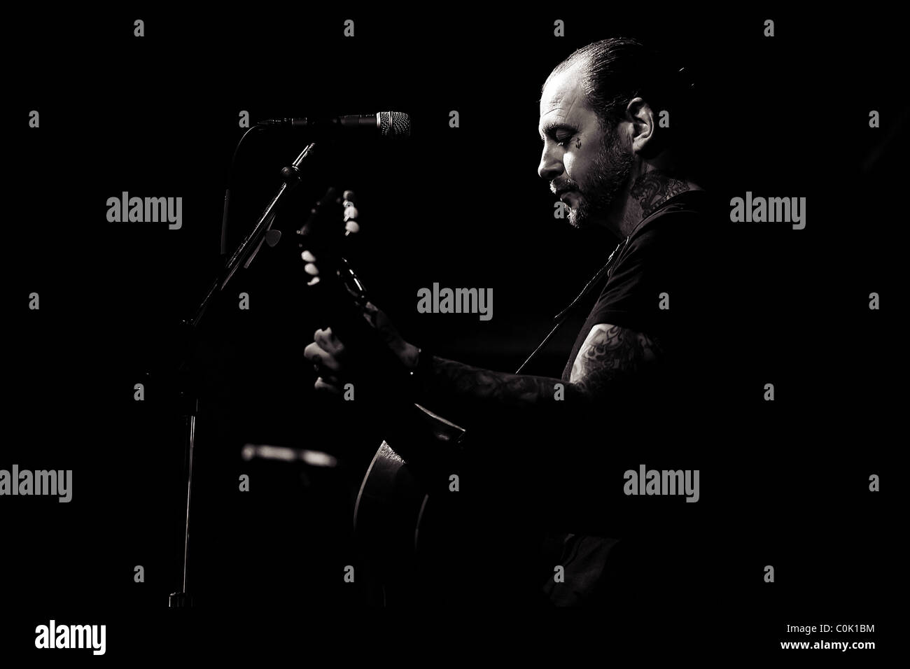 Social Distortion rock band performing live in concert Banque D'Images