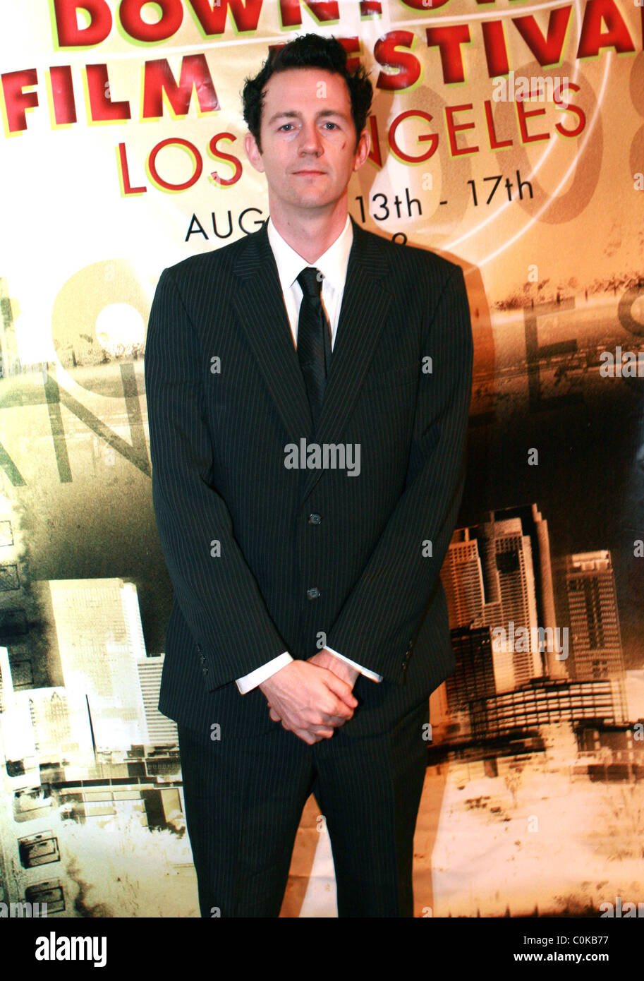 Brian Matthew McGuire, assiste à la 2008 Downtown Film Festival's Premiere de 'In Search of a Midnight Kiss' au Orpheum Banque D'Images