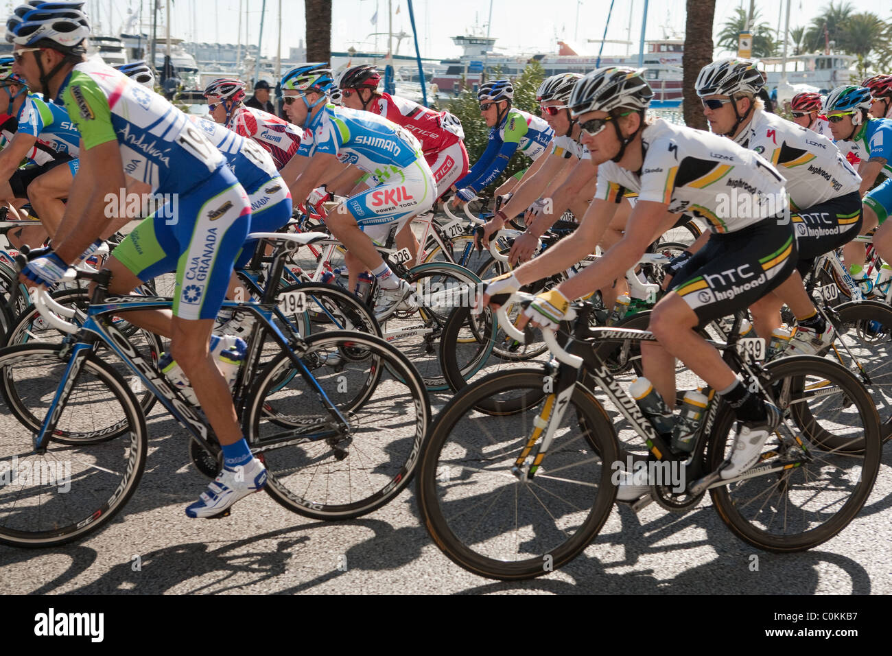 Course cycliste vélo professionnel 20° Challenge Mallorca Espagne 2011 Première étape Palma Trophy remporté par Tyler Farrar Banque D'Images