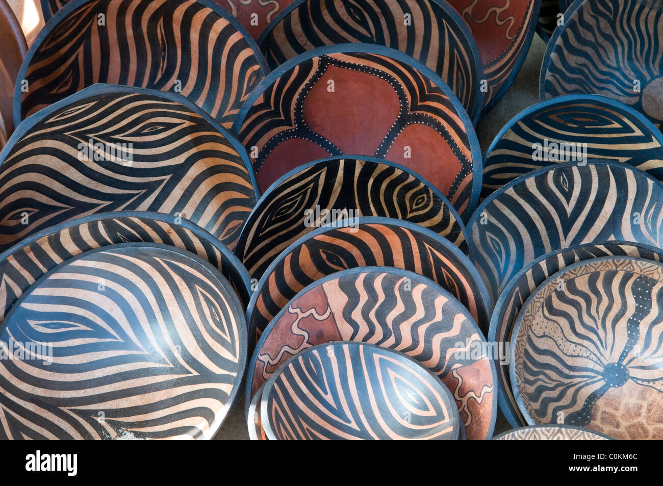 La poterie africaine souvenir, Afrique du Sud Banque D'Images