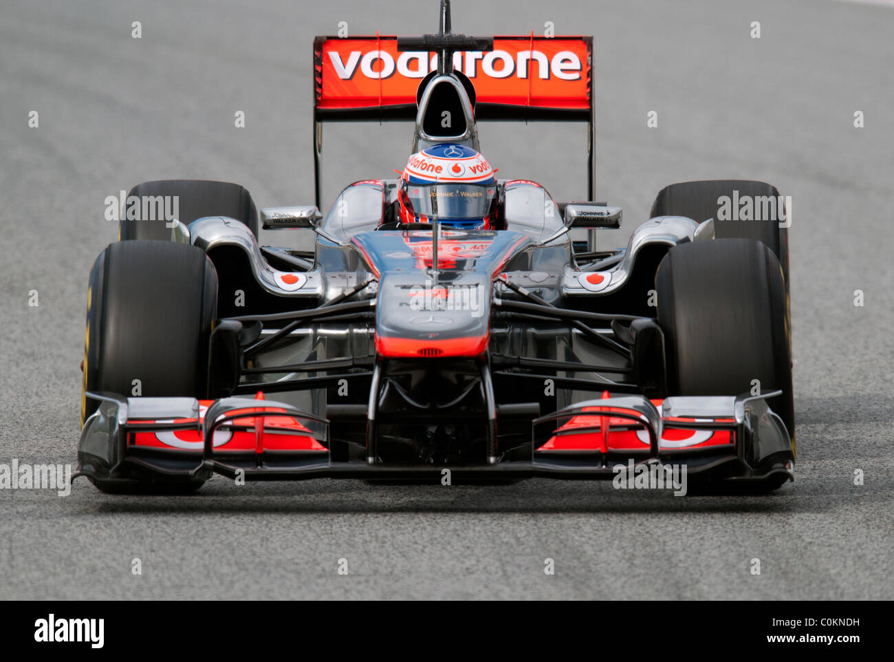 Jenson Button (Grande-Bretagne), McLaren-Mercedes MP4-26, la formule 1 séances d'essai près de Barcelone en février 2011. Banque D'Images