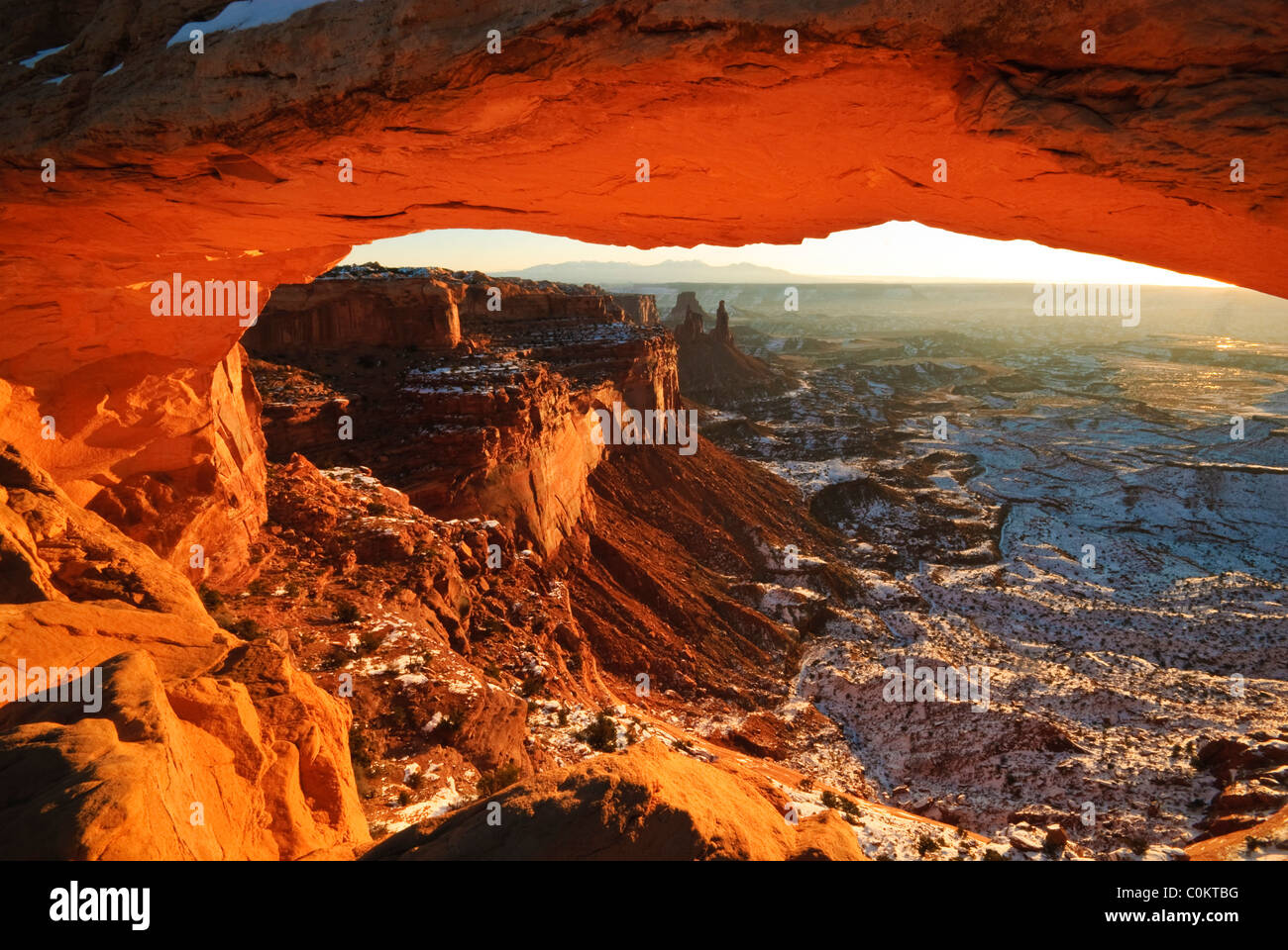 Mesa Arch, Canyonlands National Park, Utah Banque D'Images