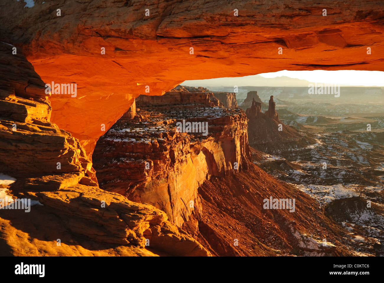 Mesa Arch, Canyonlands National Park, Utah Banque D'Images