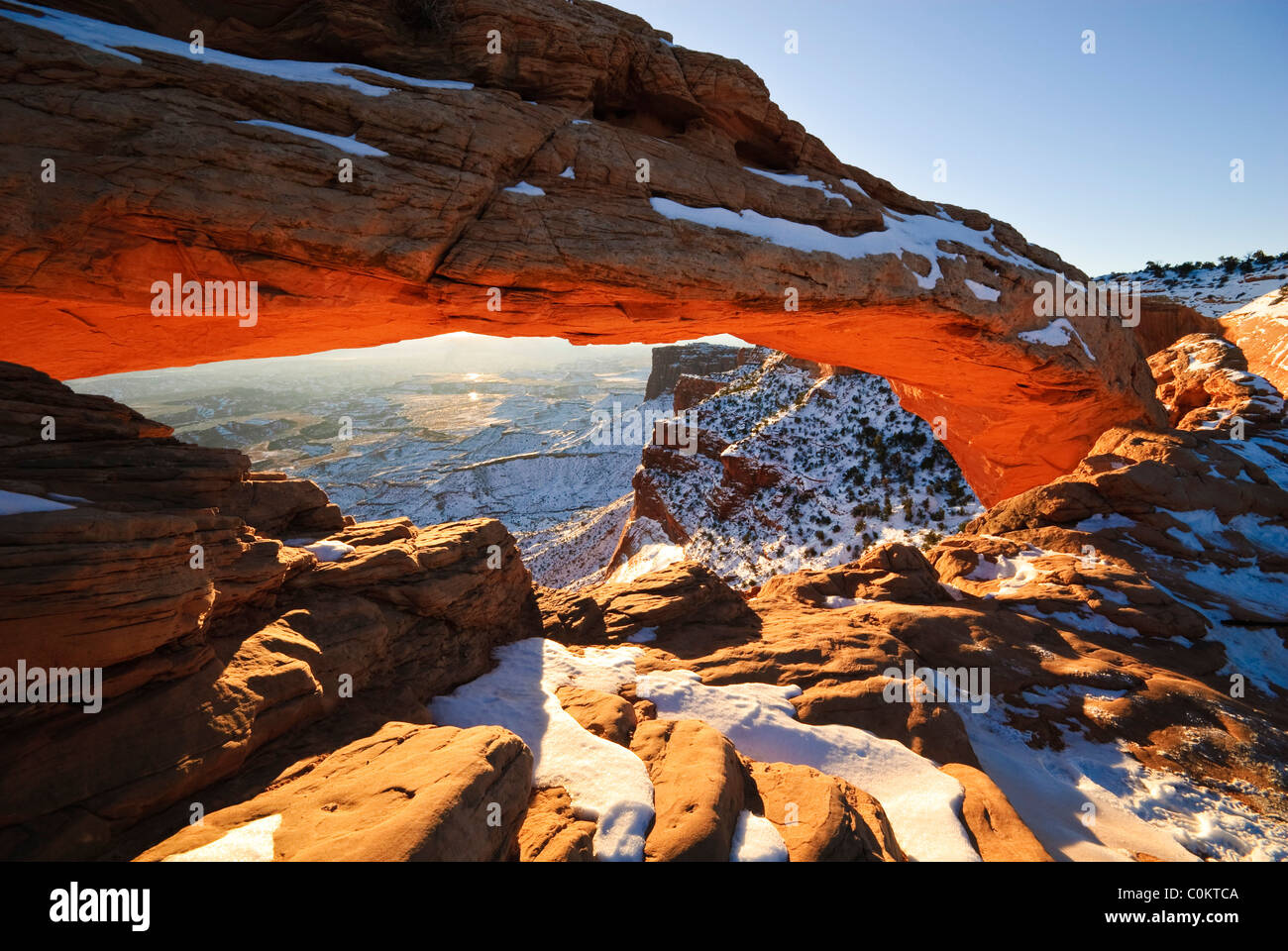 Mesa Arch, Canyonlands National Park, Utah Banque D'Images
