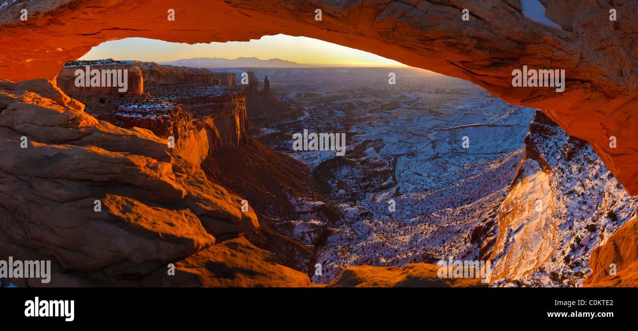 Mesa Arch, Canyonlands National Park, Utah Banque D'Images