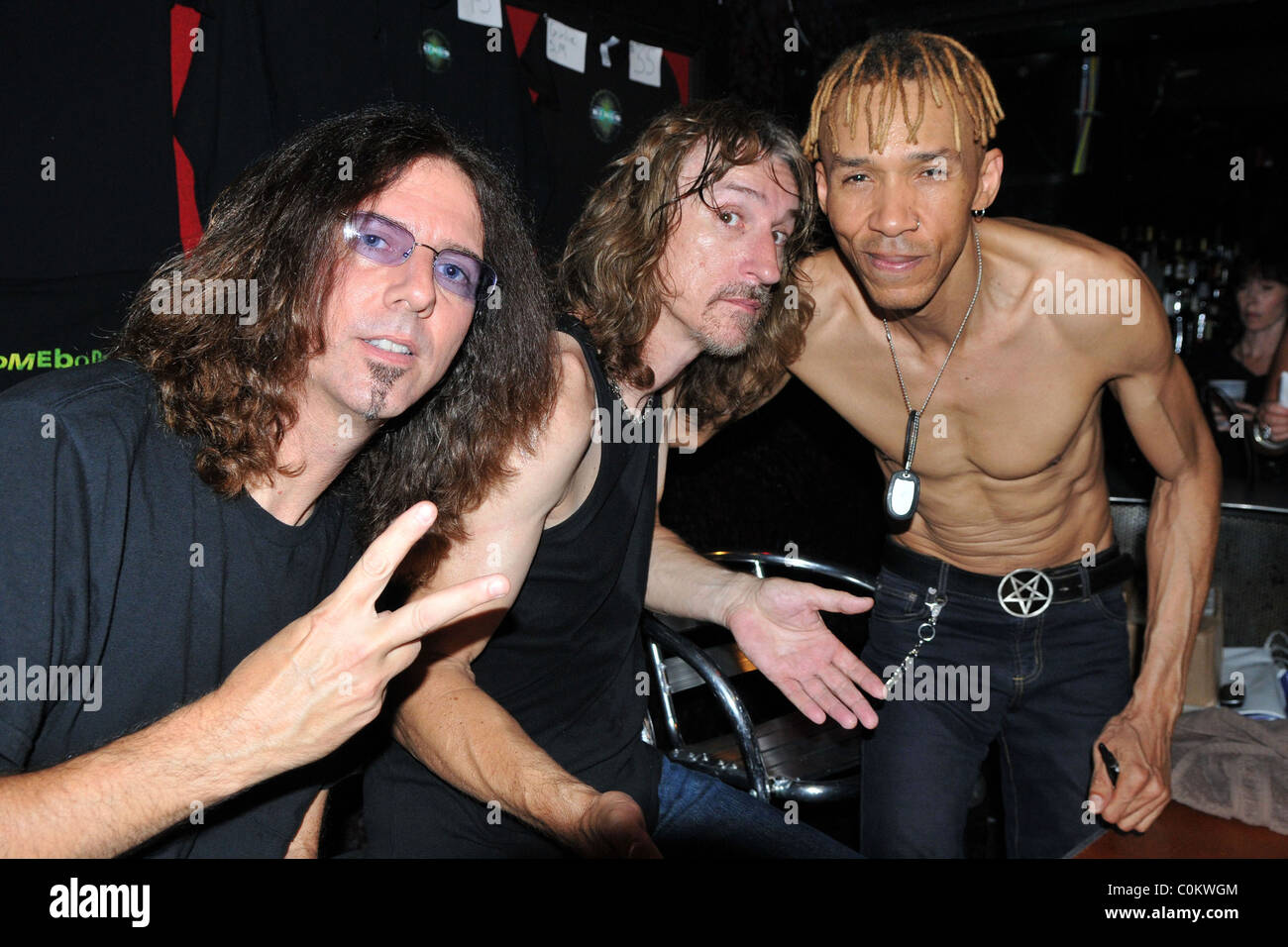 Ty Tabor, Jerry Gaskill, et Doug Pinnick des Rois X à vivre la révolution Fort Lauderdale, Floride - 16.08.08 Lester Banque D'Images