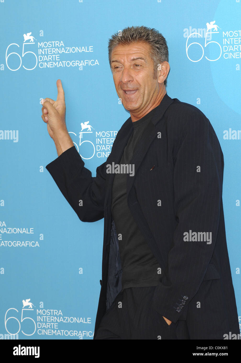 Ezio Greggio 65e Festival du Film de Venise - Jour 5 - 'Il Papa di Giovanna' photocall Venise, Italie - 31.08.08 Banque D'Images