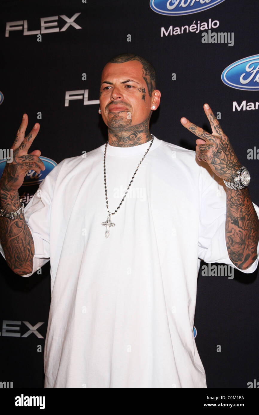 Lucky Lucciano Estilo, Vida, Vision y Gala Pasion pour promouvoir le nouveau Ford Flex pour le marché hispanique de médias à Los Angeles Banque D'Images