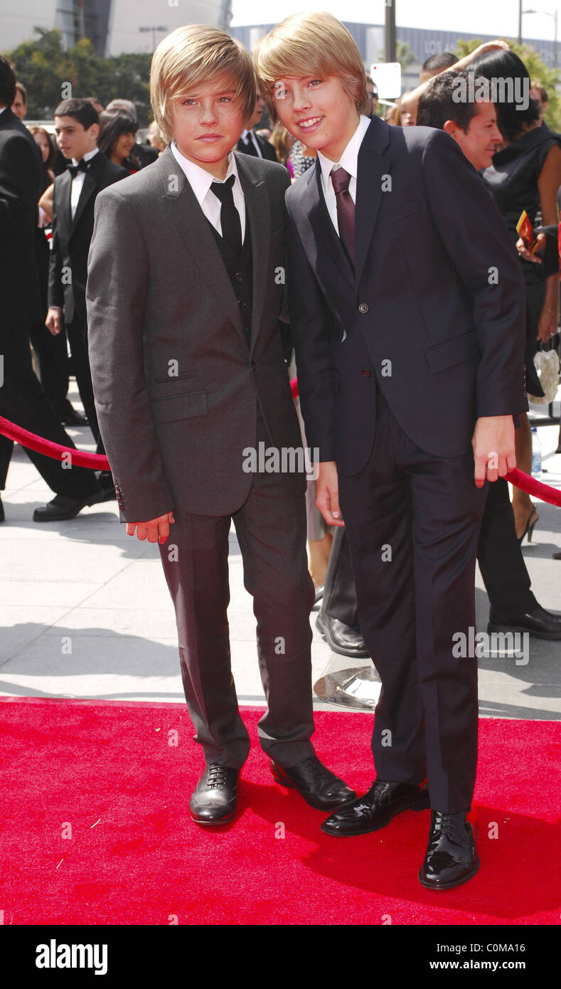 Cole Sprouse Dylan Sprouse et 60e Primetime Creative Arts Emmy Awards au Nokia Theatre - arrivées Los Angeles, Californie Banque D'Images