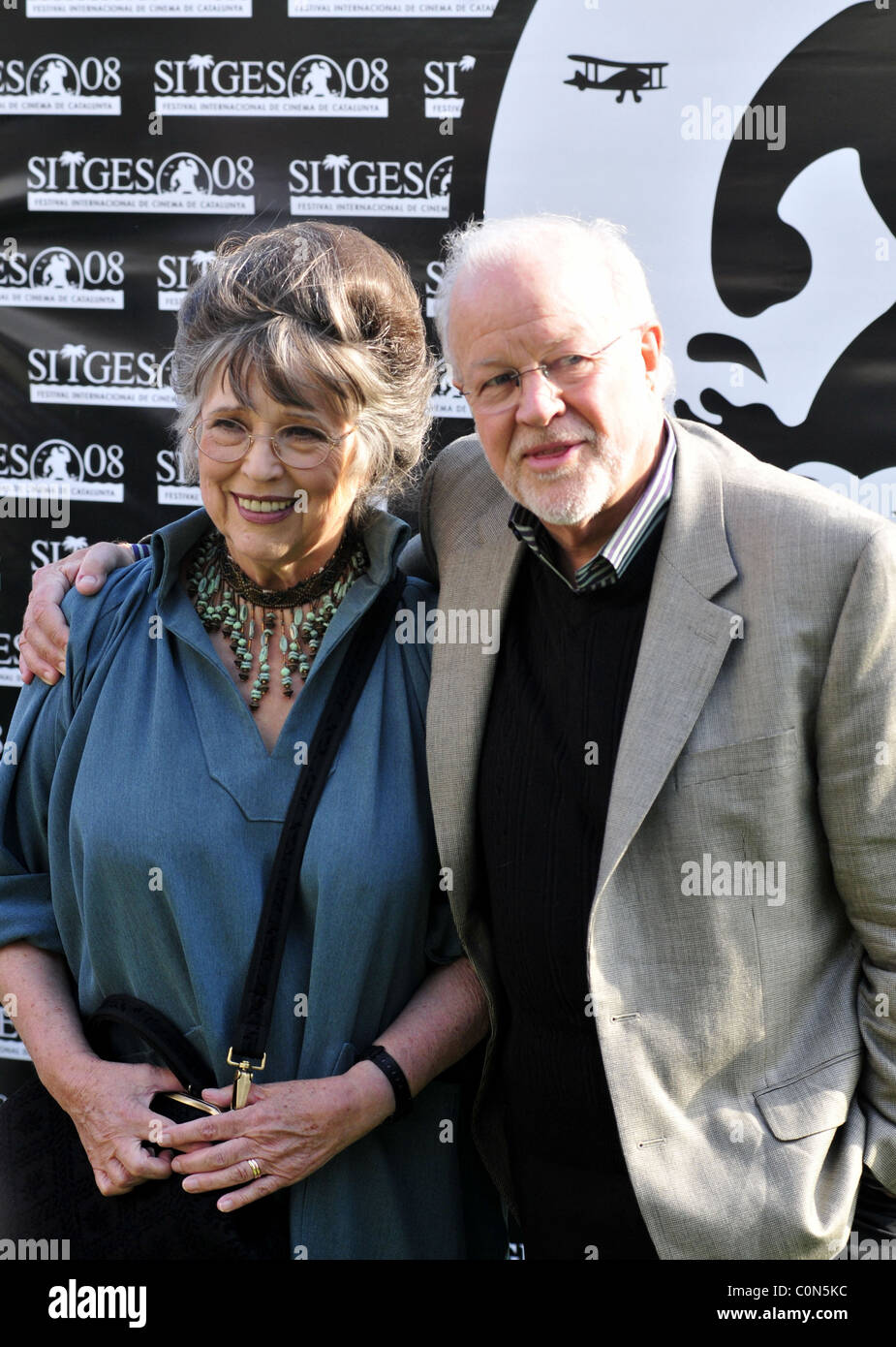 Kristiane Kubrik, veuve de Stanley Kubrik, et Colin Arthur au jour 2 de la 41e Festival du Film de Sitges - Barcelone, Espagne Banque D'Images