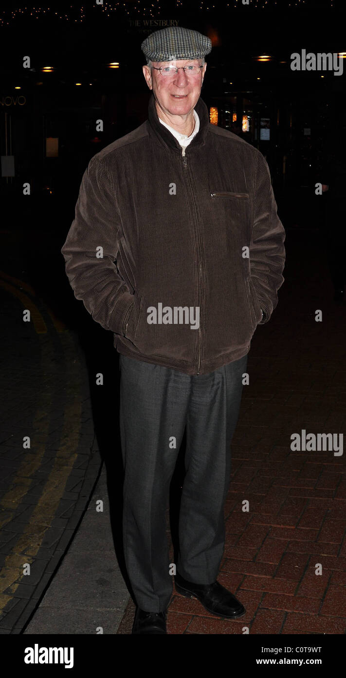 Jack Charlton vu l'extérieur de Westbury Hotel Dublin, Irlande - 15.12.08 Banque D'Images