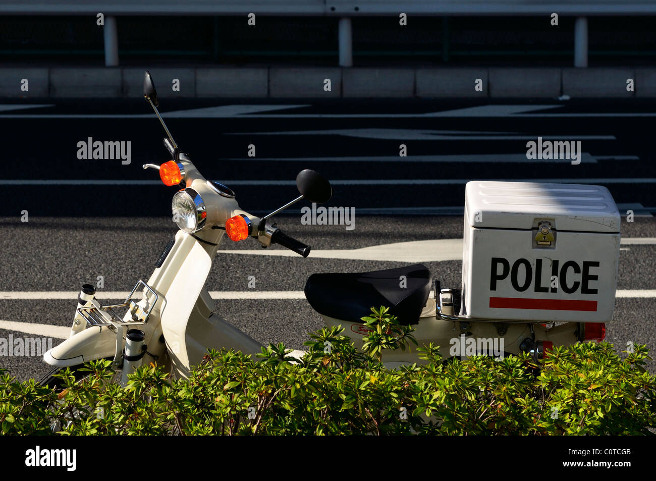 Une moto de police japonais Yokohama, JP Banque D'Images