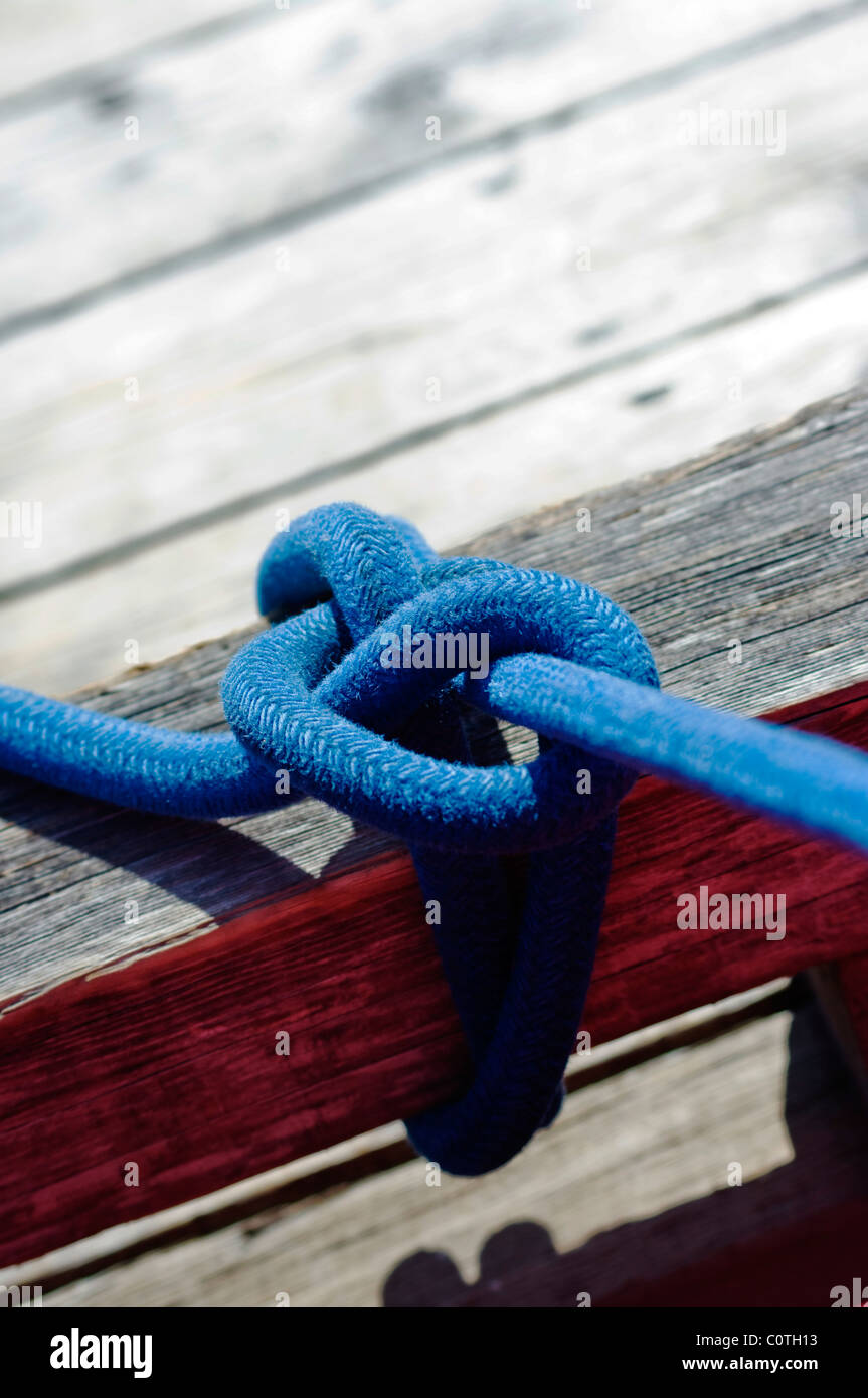 Un marin's Knot, Close up. Banque D'Images