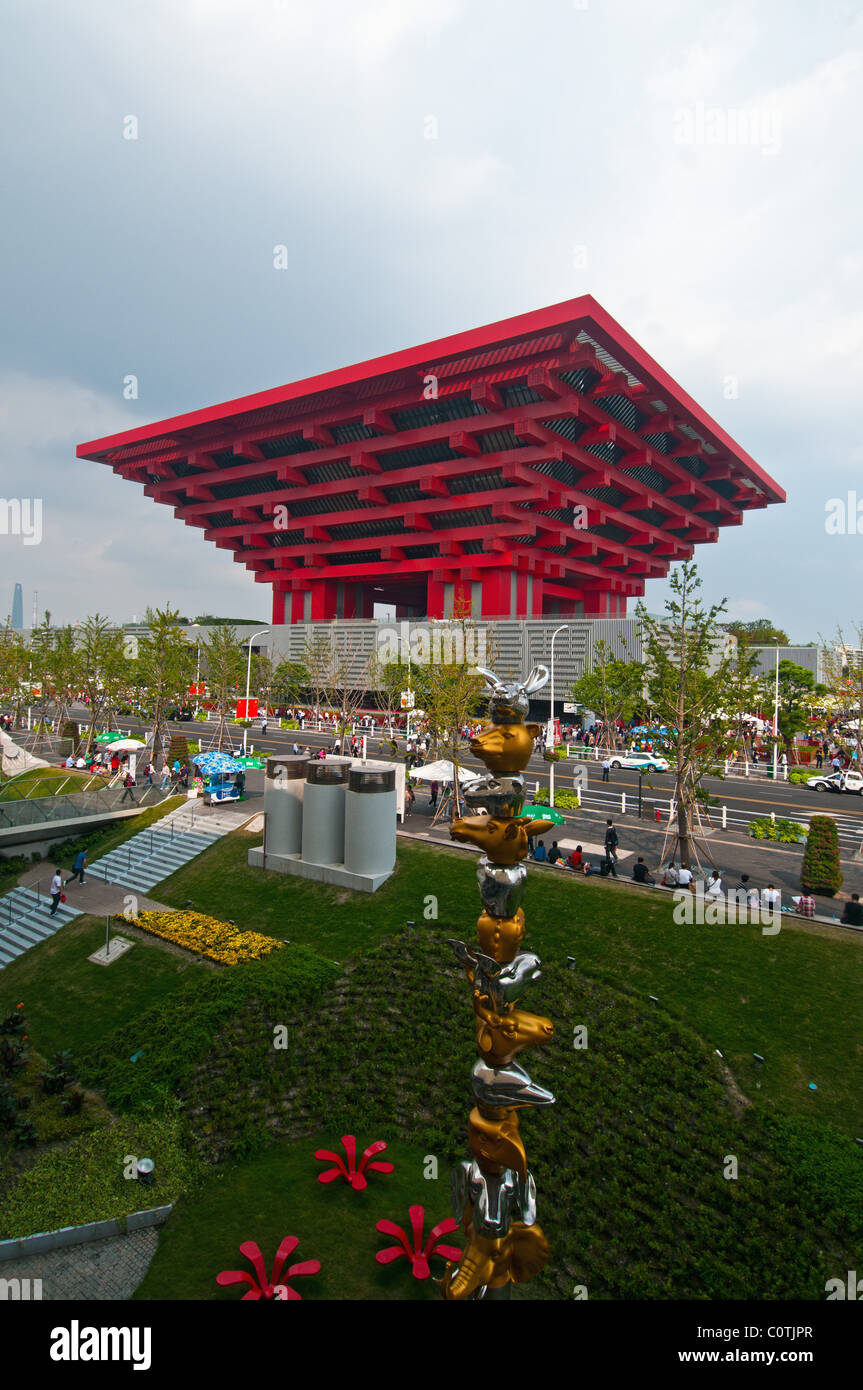 Shanghai World Expo 2010 - pavillon chinois Banque D'Images