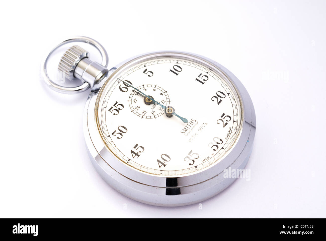 Chronomètre isolé sur fond blanc Banque D'Images