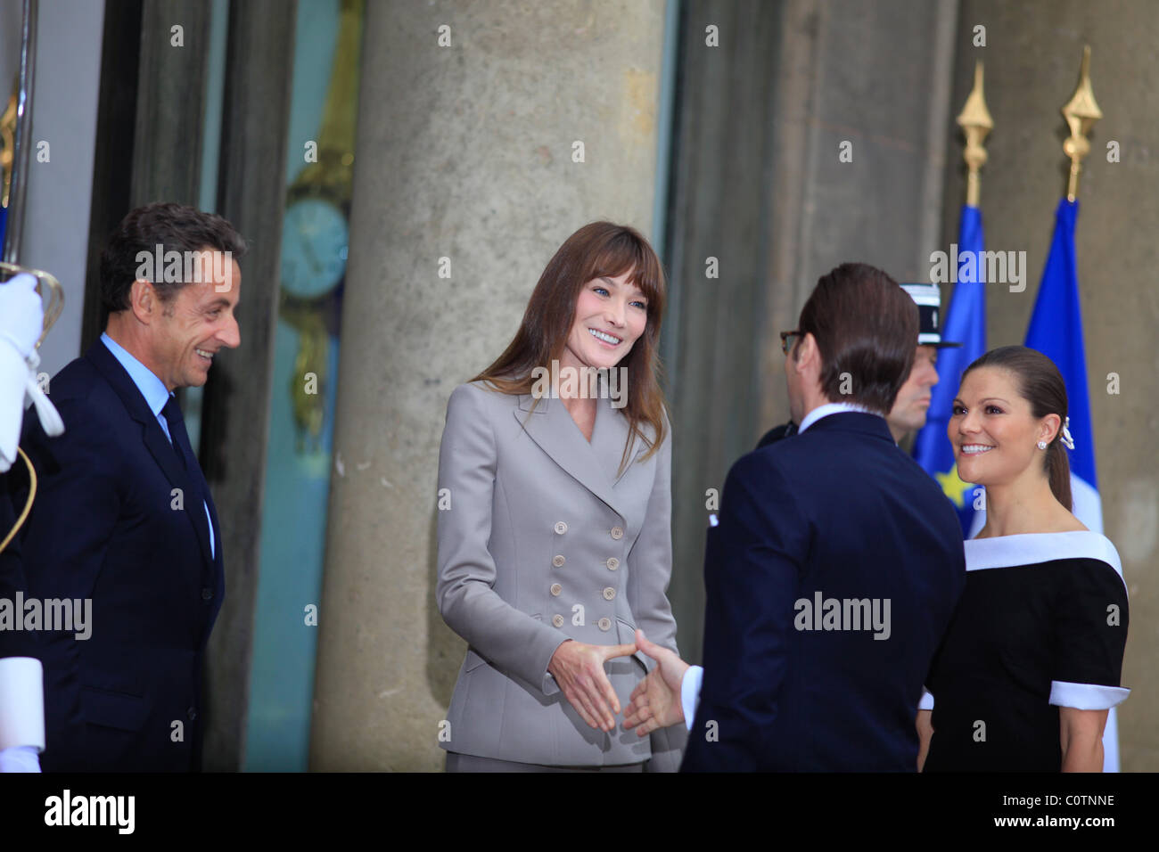 Paris (75) sur 201009/28 : visite de Victoria, la Princesse de Suède Banque D'Images