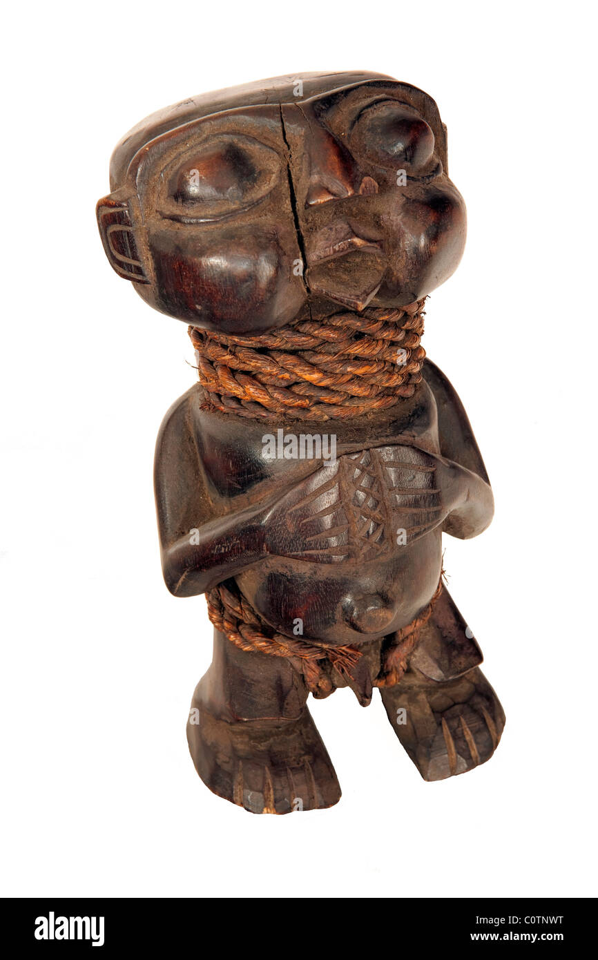Art Africain statuette Pygmée Banque D'Images