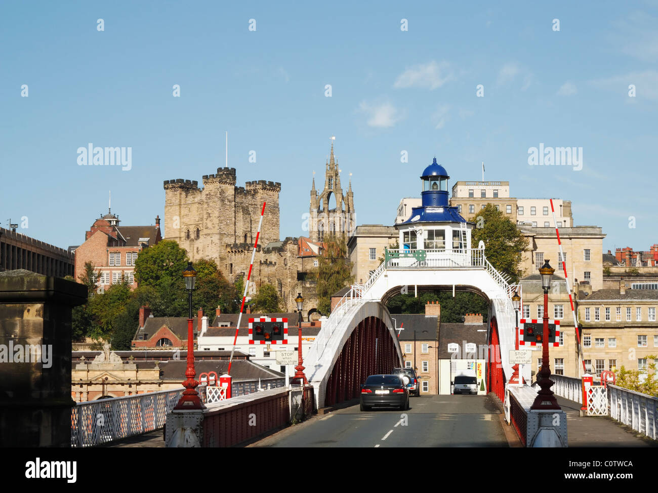 Le pont tournant. Newcastle Upon Tyne, Angleterre, Royaume-Uni Banque D'Images