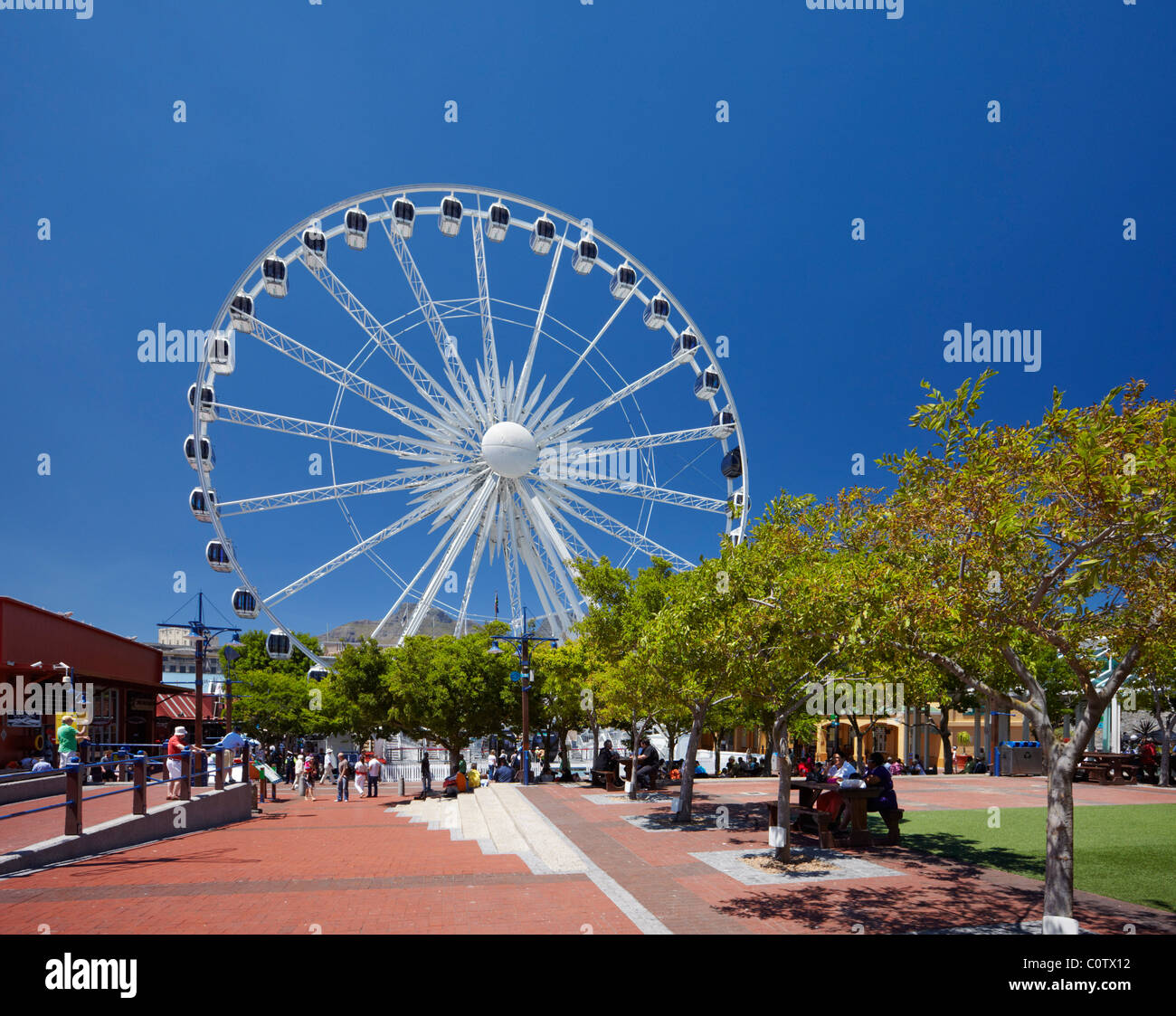 La roue d'excellence sur V&A Waterfront à Cape Town. Western Cape, Afrique du Sud. Banque D'Images