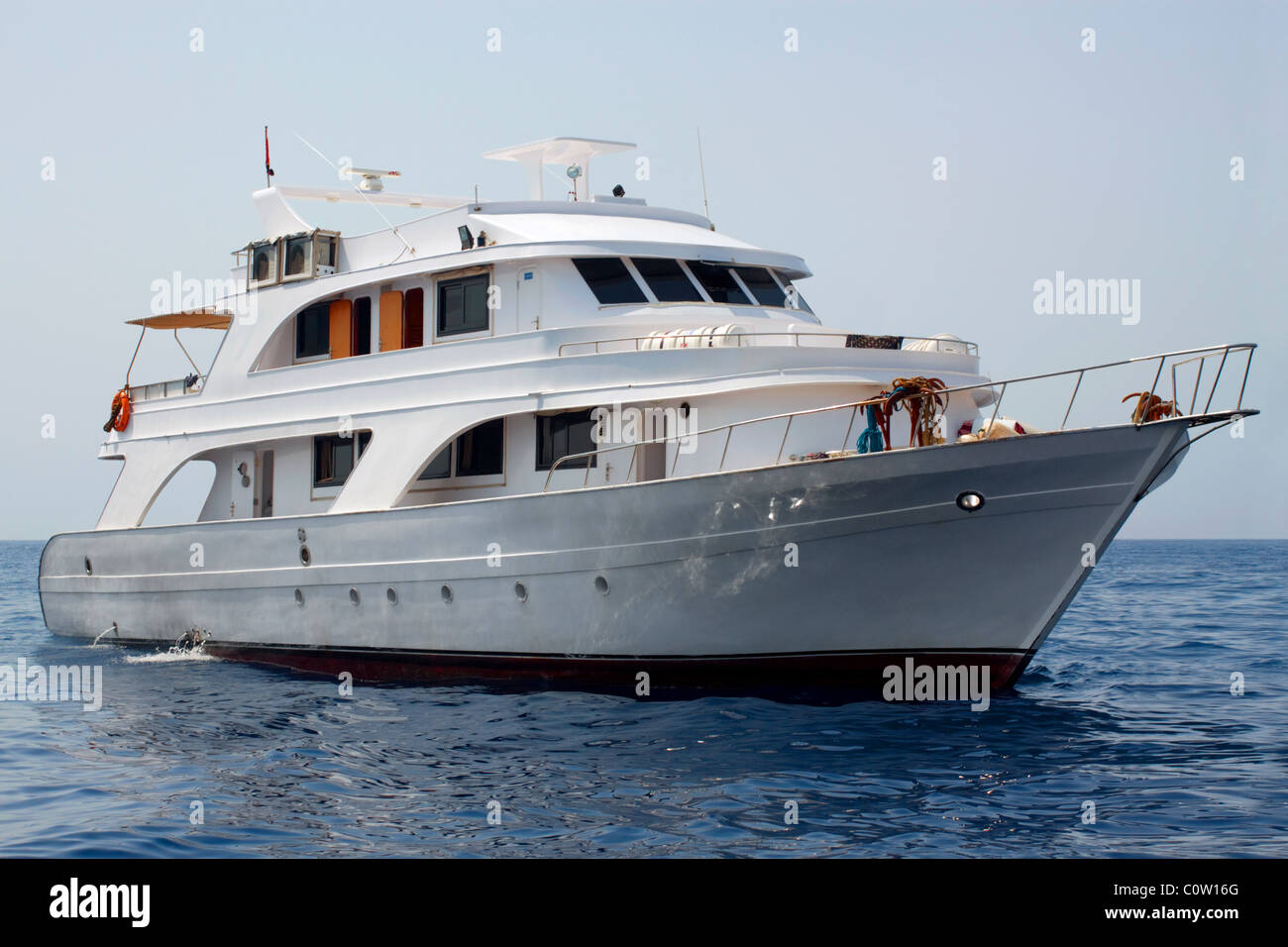 Yacht de mer Banque D'Images