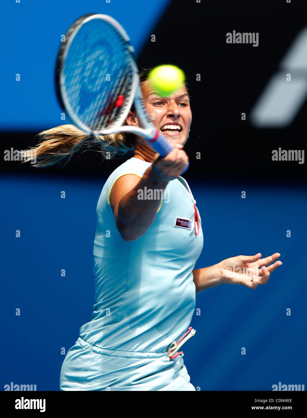 Dudi Sela de Slovaquie à l'Australian Open 2011 Tournoi de tennis . Banque D'Images