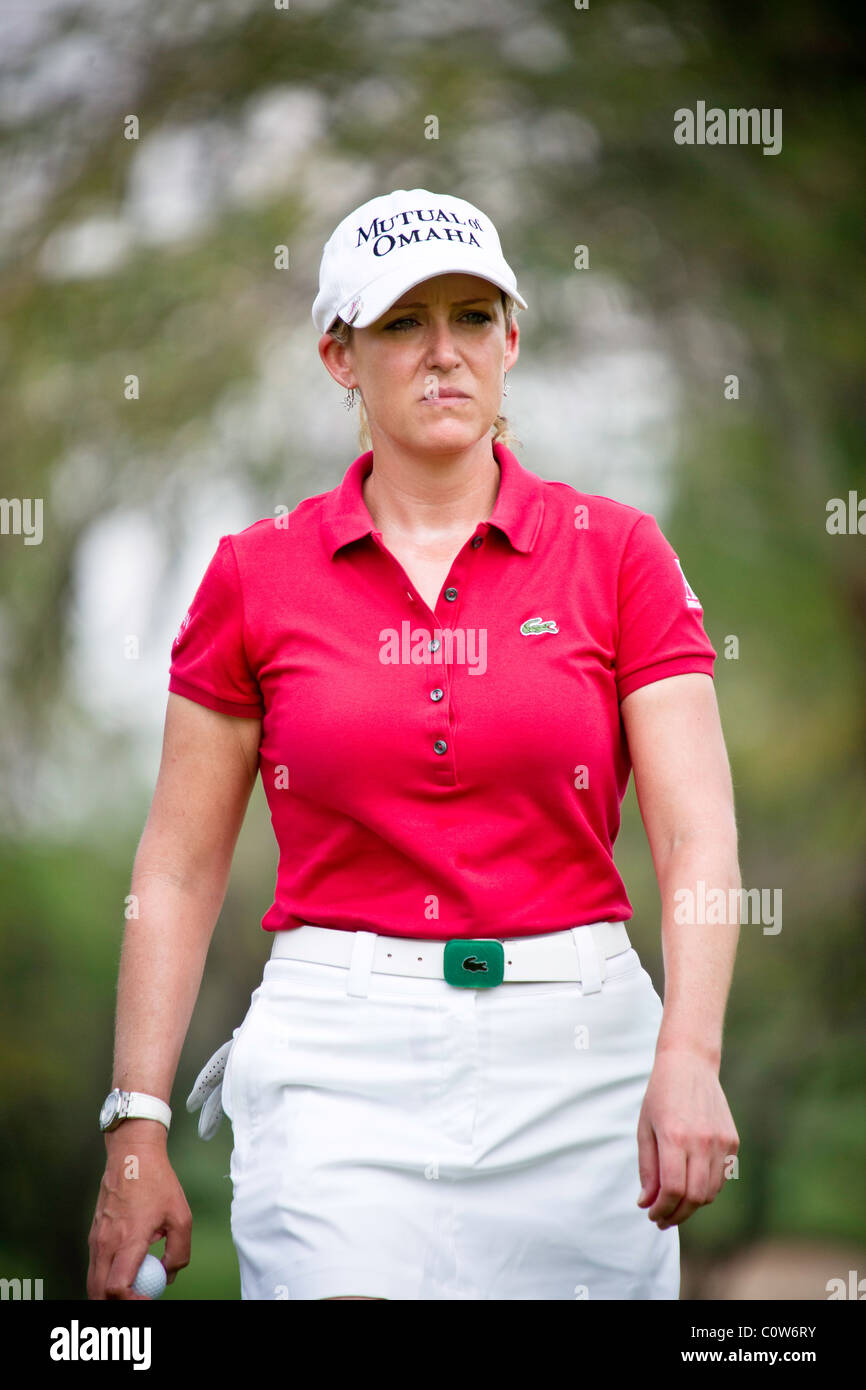 Cristie Kerr (USA) participe au tournoi de golf LPGA Honda à Pattaya, Thaïlande. Banque D'Images