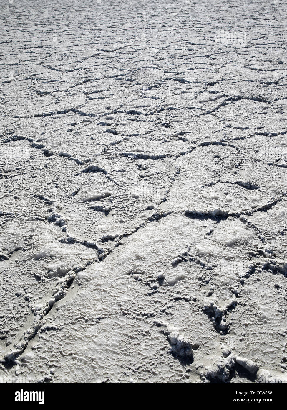 La boue craquelée séché, la Death Valley en Californie, USA Banque D'Images