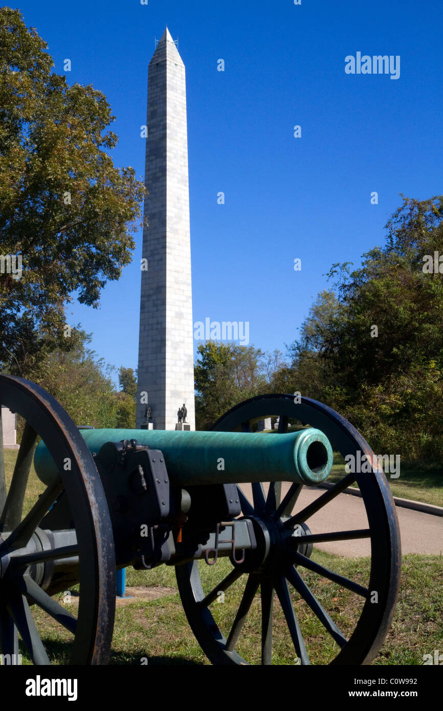 L'Union Navy Memorial situé à l'intérieur du National Military Park à Vicksburg, Mississippi, USA. Banque D'Images