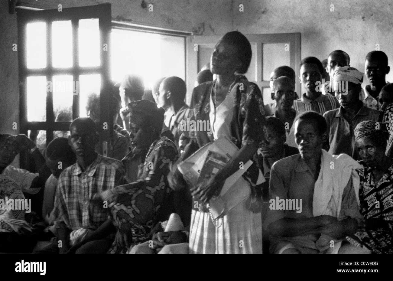 Tribunal de Justice, Kiremba, le nord du Burundi, Grands Lacs, Afrique centrale. Banque D'Images