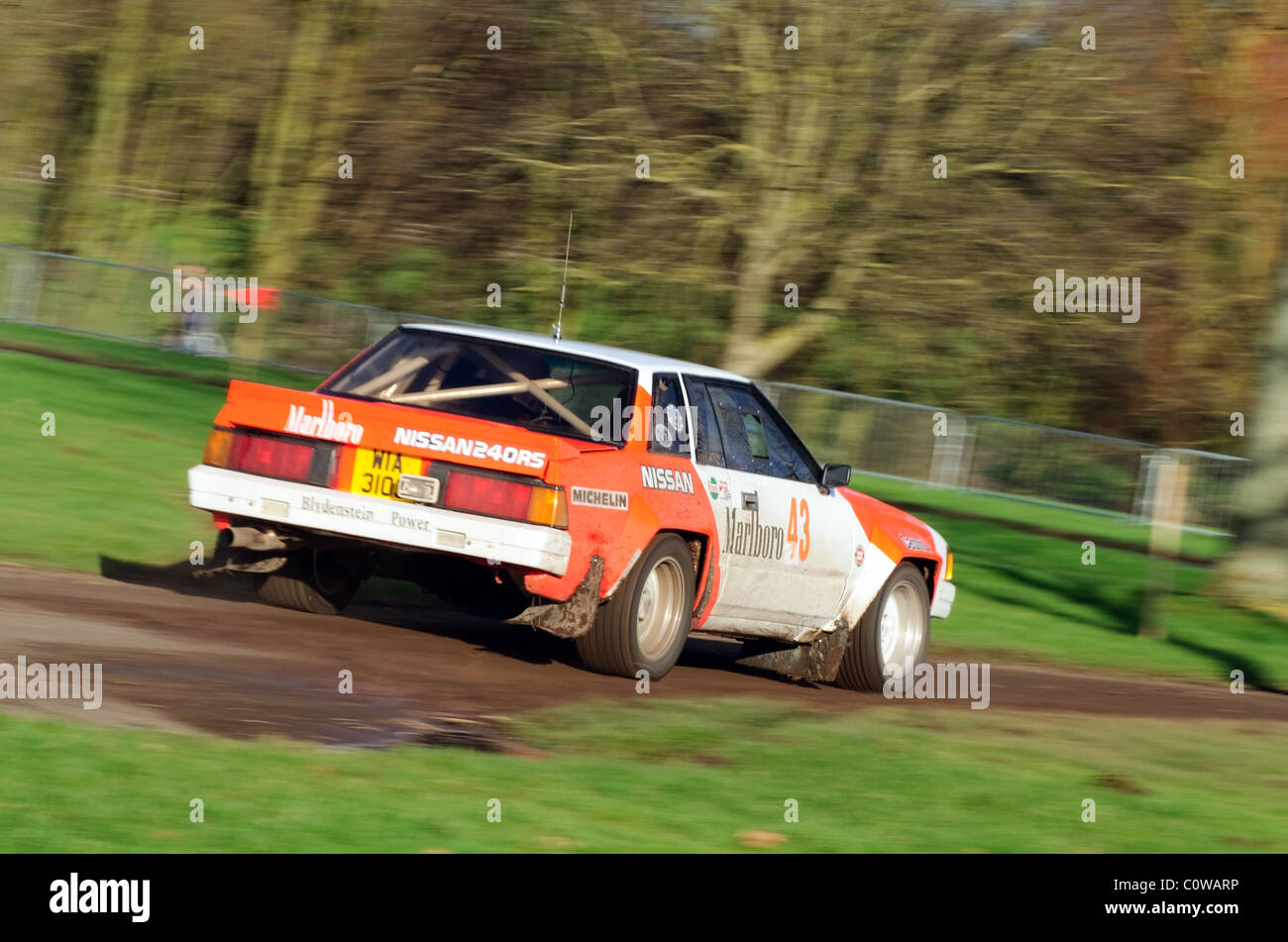 1986 Nissan 240RS ET, Tony Walker - Race Retro, Stoneleigh Park Banque D'Images