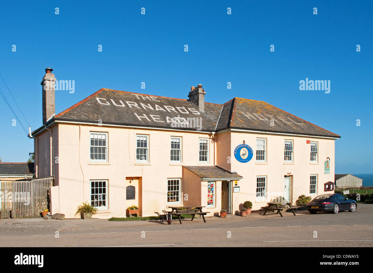 Le pub gastronomique Chef Gurnards près de Zennor à West Cornwall, UK Banque D'Images