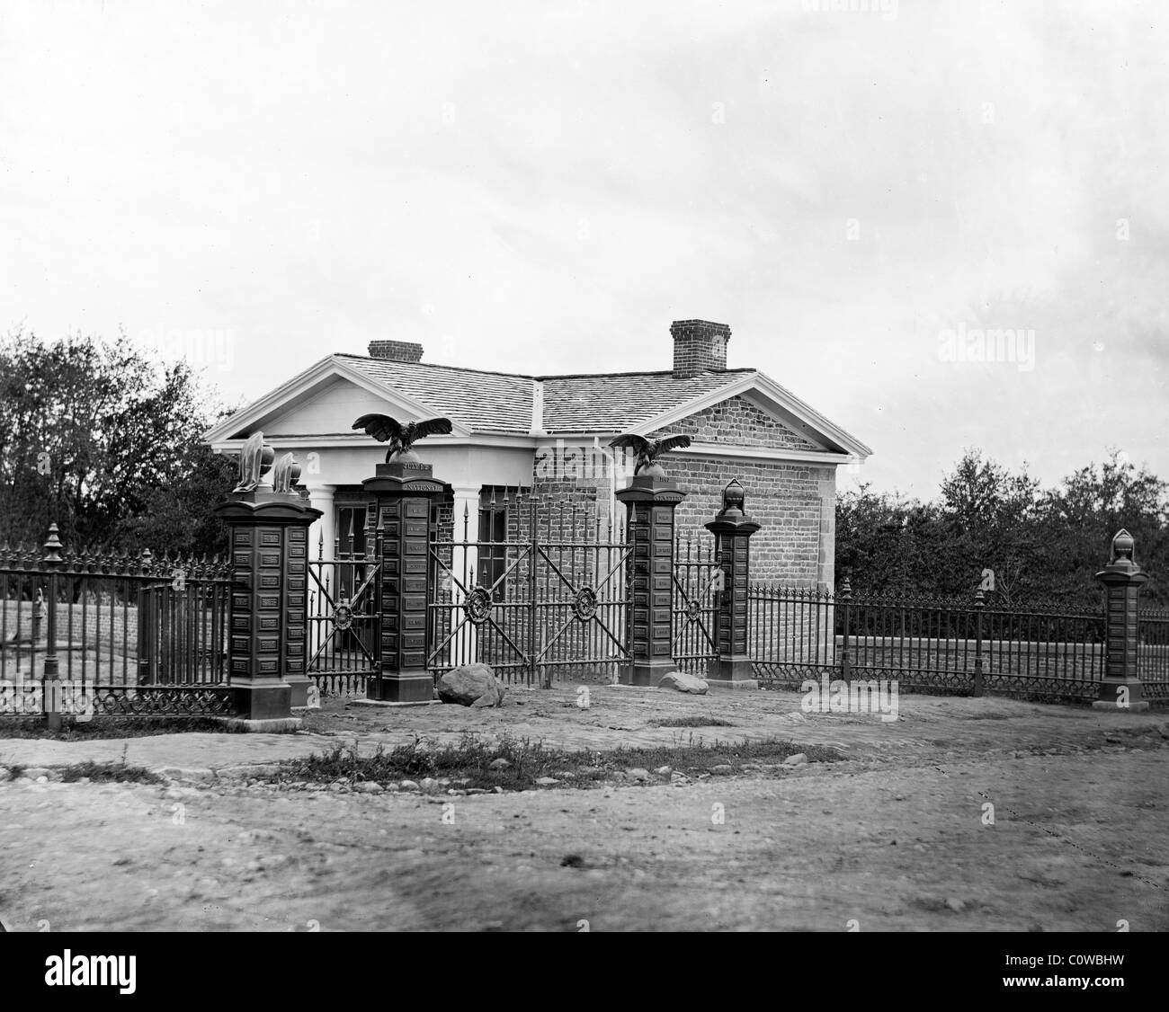 Entrée au cimetière national de Gettysburg, Gettysburg, Pennsylvanie. Banque D'Images
