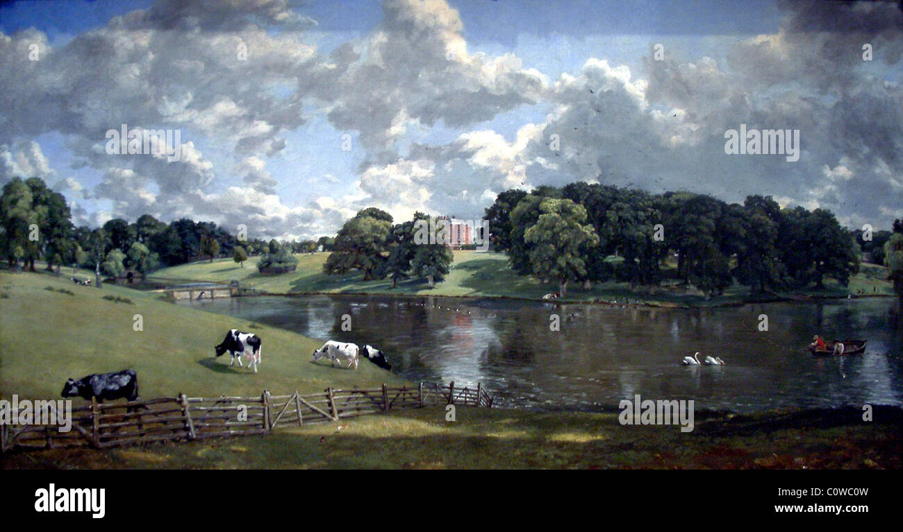 Wivenhoe Park, par John Constable Banque D'Images